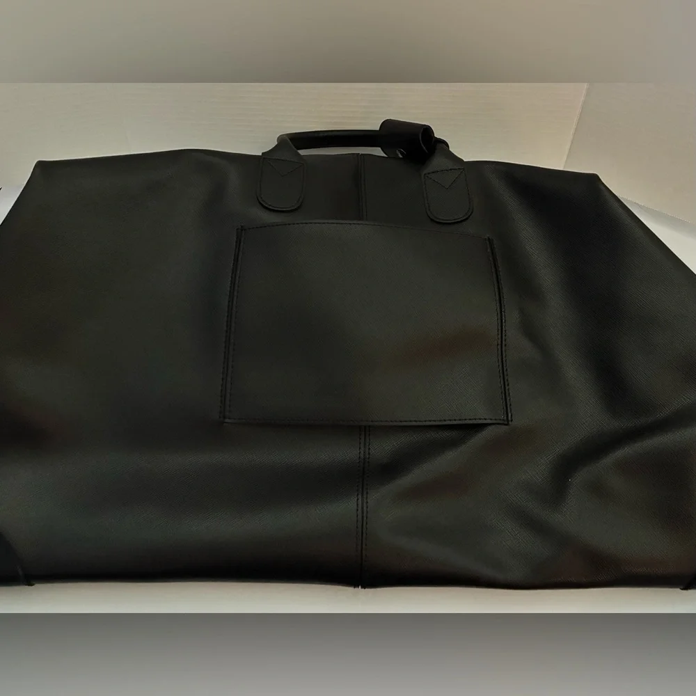 NWT Bric’s Milano Vareze Black Holdall Vera Pelle Weekender Bag Made in Italy